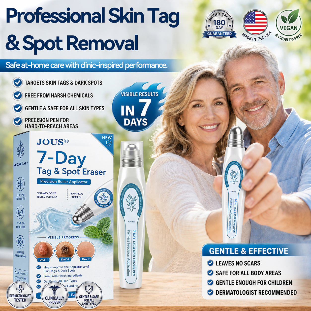 𝑱𝑶𝑼𝑺® 𝐔𝐩𝐠𝐫𝐚𝐝𝐞𝐝 𝟕-𝐃𝐚𝐲 𝐓𝐚𝐠 & 𝐒𝐩𝐨𝐭 𝐄𝐫𝐚𝐬𝐞𝐫 𝐑𝐨𝐥𝐥𝐞𝐫 🐎| 𝐀𝐝𝐯𝐚𝐧𝐜𝐞𝐝 𝐁𝐨𝐭𝐚𝐧𝐢𝐜𝐚𝐥 𝐒𝐤𝐢𝐧𝐜𝐚𝐫𝐞 𝐟𝐨𝐫 𝐁𝐥𝐞𝐦𝐢𝐬𝐡𝐞𝐬, 𝐃𝐚𝐫𝐤 𝐒𝐩𝐨𝐭𝐬 & 𝐔𝐧𝐞𝐯𝐞𝐧-𝐋𝐨𝐨𝐤𝐢𝐧𝐠 𝐒𝐤𝐢𝐧